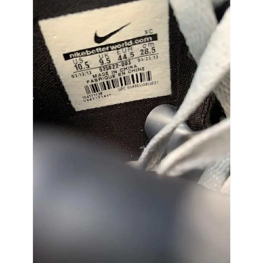 Nike HYPERFUSE Basketball Wolf Gray/ Metallic Silver/ Black Sneakers Men Sz 10.5